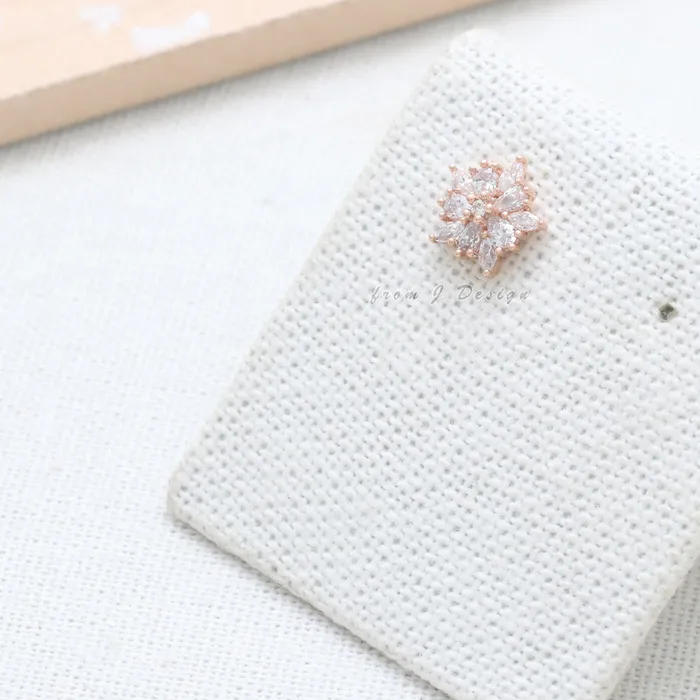 CZ Star Flower Ear Piercing from J Shop Earrings