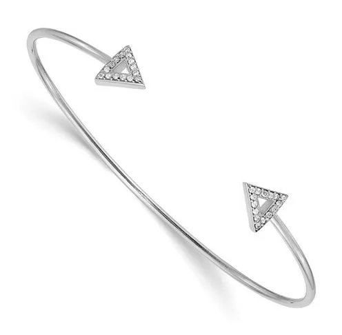 deBebians Bracelets Pave Diamond Triangle Bangle Bracelet deBebians Bracelets Pave Diamond Triangle Bangle Bracelet