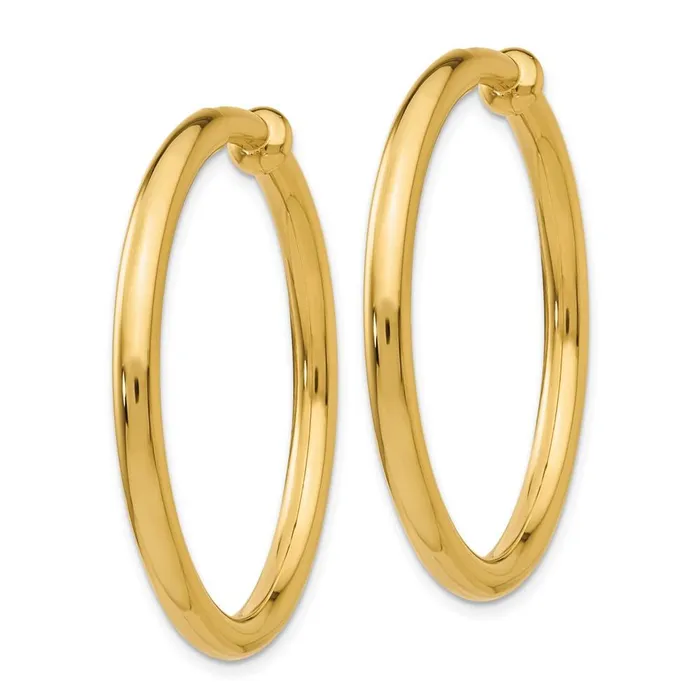 Earrings 14k NonPierced Hoop Earrings Jewelry Earrings 14k NonPierced Hoop Earrings Jewelry