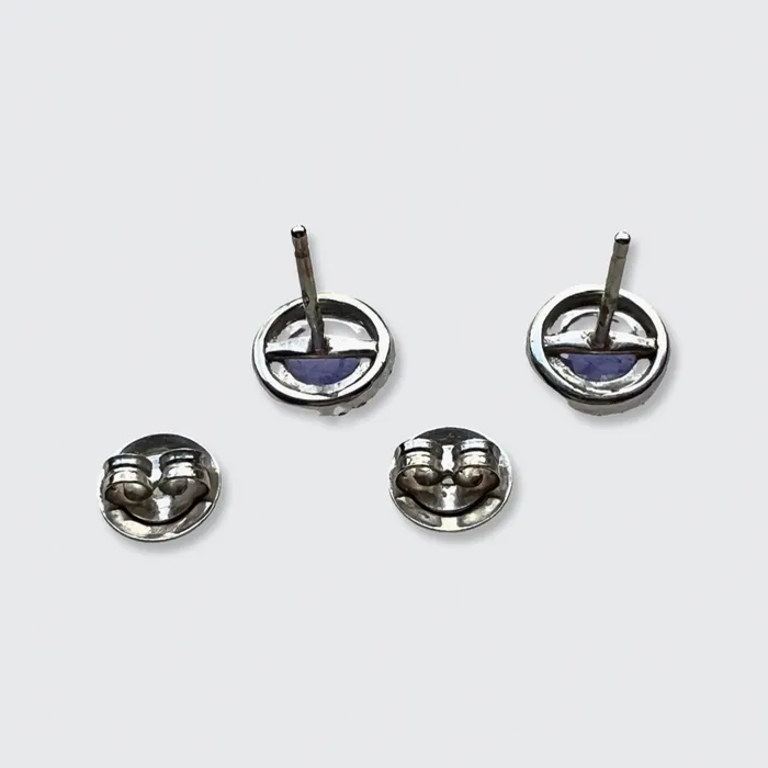 Earrings 21stfinds Tanzanite Diamond Halo Earrings