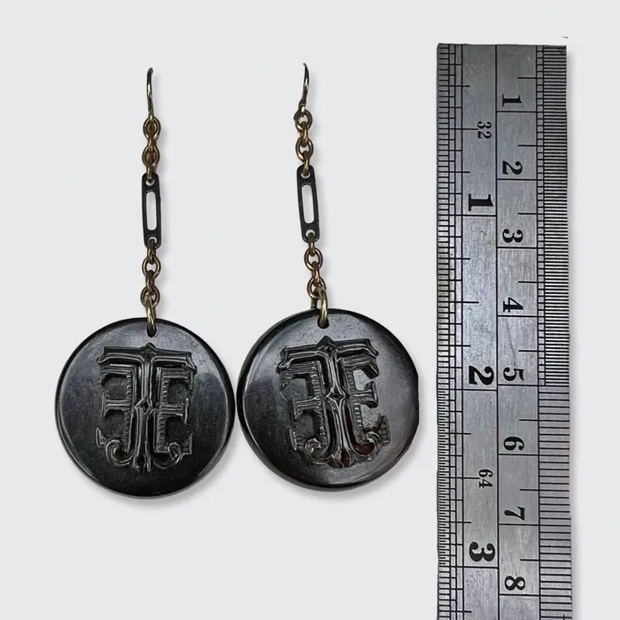 Earrings 21stfinds Victorian Monogram Earrings Earrings 21stfinds Victorian Monogram Earrings