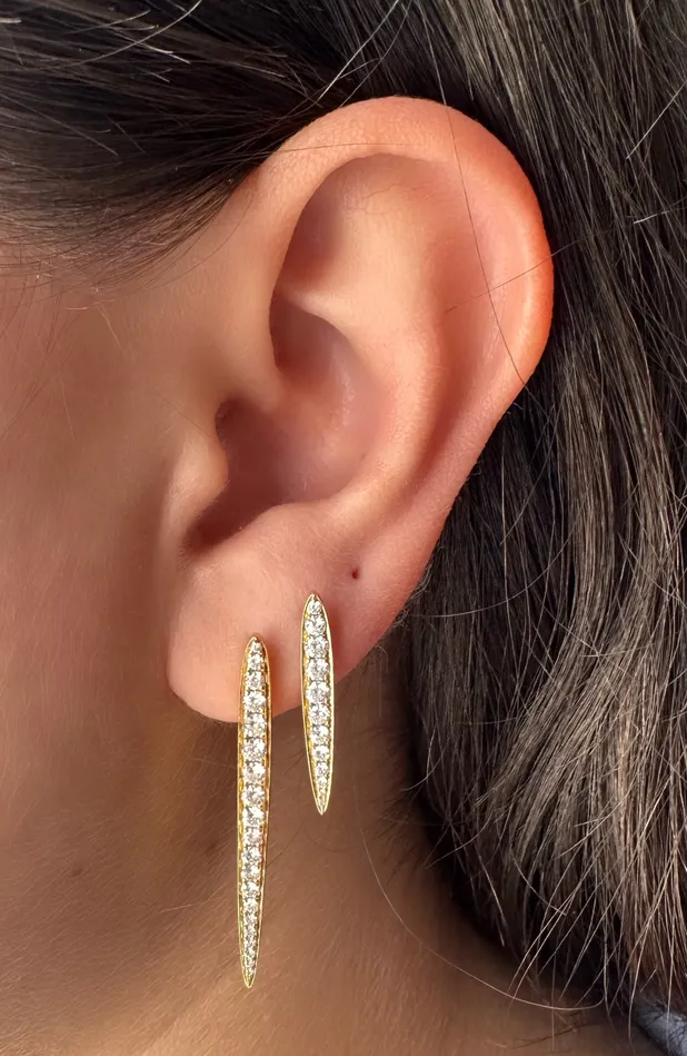 Earrings anitako MEDIUM DIAMOND SPEAR EARRINGS