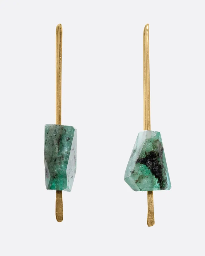 Earrings CHRISTINE FAIL Emerald Medium Hook Earrings