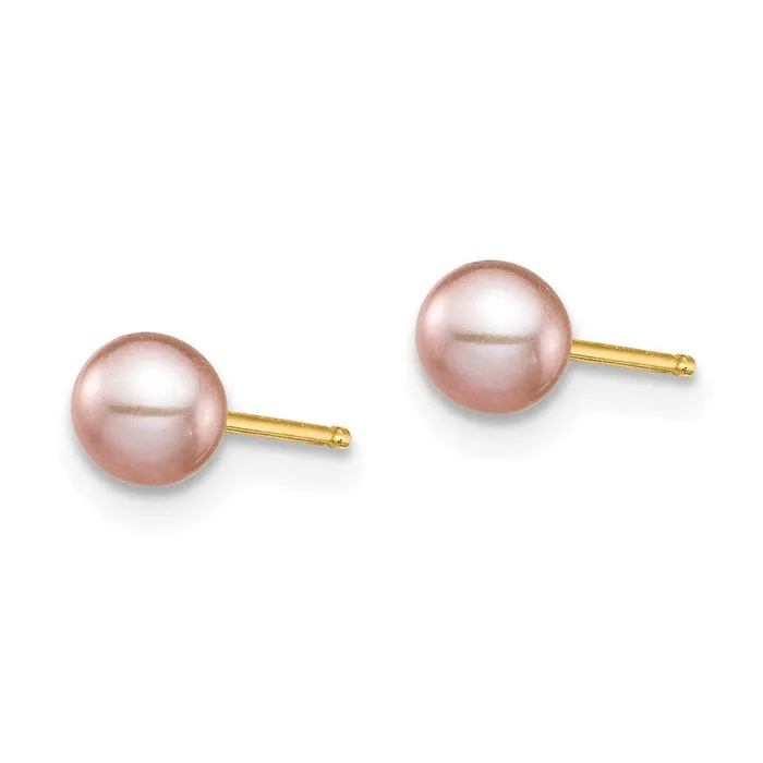 Earrings Jewelry Madi K Kids 14K 45mm WhitePinkPurple Round FWC Pearl Post Earrings Set Earrings Jewelry Madi K Kids 14K 45mm WhitePinkPurple Round FWC Pearl Post Earrings Set