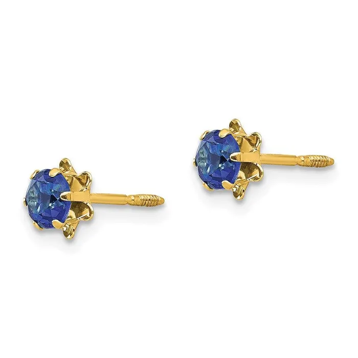Earrings Jewelry Madi K Kids 14k 4mm Synthetic Sep Screwback Earrings Earrings Jewelry Madi K Kids 14k 4mm Synthetic Sep Screwback Earrings
