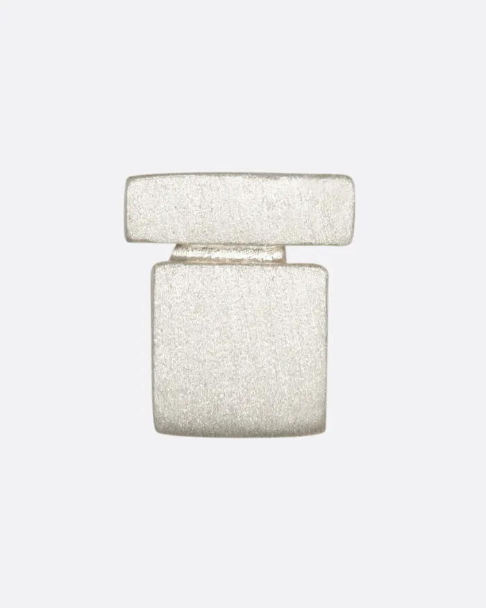Earrings Sterling Silver Square on a Bar Stud LORI LEVEN