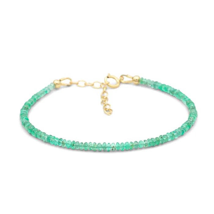 Earthly Abundance Jewelry Bracelets Zambian Emerald Bracelet