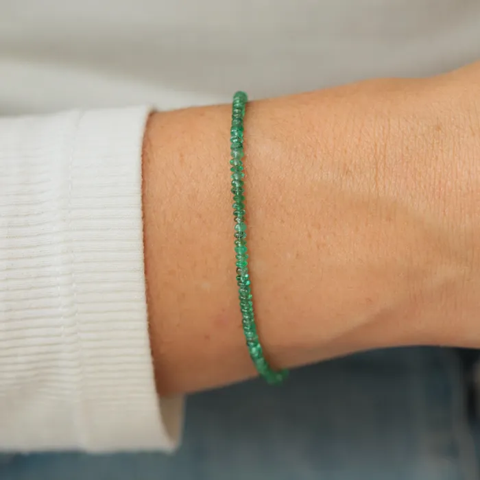 Earthly Abundance Jewelry Bracelets Zambian Emerald Bracelet