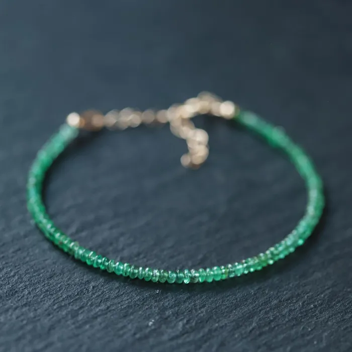 Earthly Abundance Jewelry Bracelets Zambian Emerald Bracelet