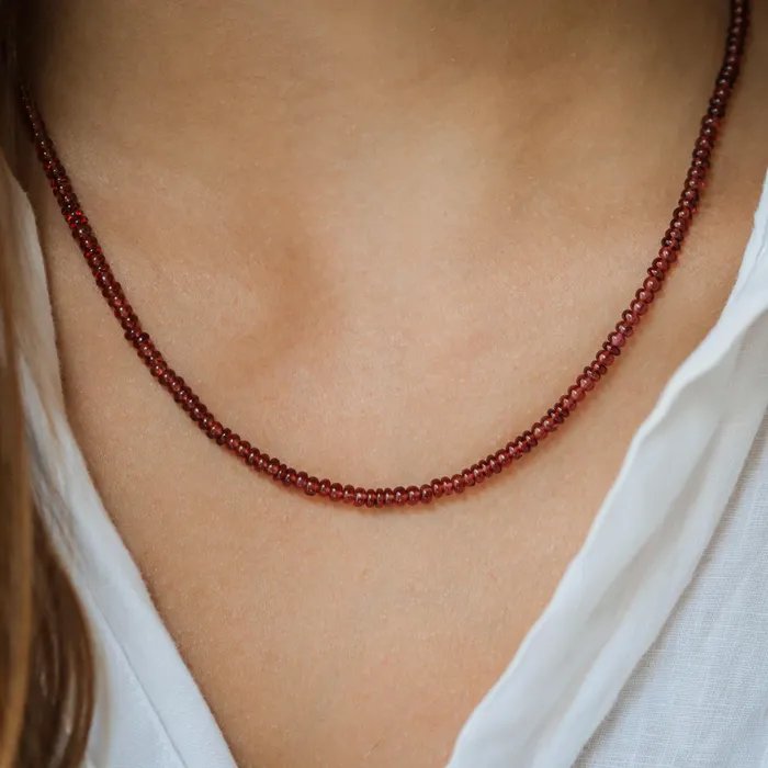Earthly Abundance Necklaces Natural Garnet Necklace