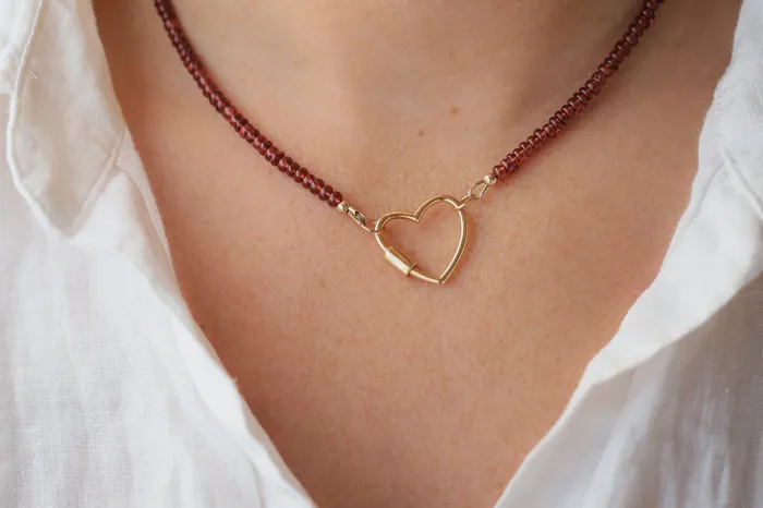 Earthly Abundance Necklaces Natural Garnet Necklace