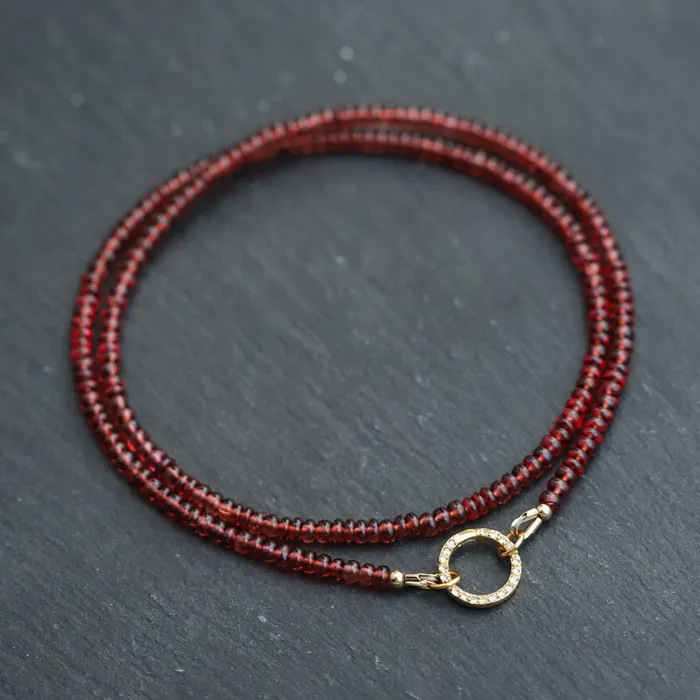 Earthly Abundance Necklaces Natural Garnet Necklace