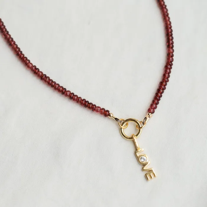 Earthly Abundance Necklaces Natural Garnet Necklace