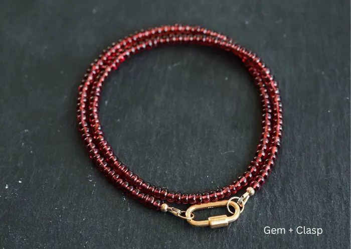 Earthly Abundance Necklaces Natural Garnet Necklace