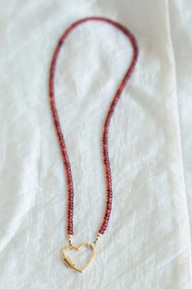 Earthly Abundance Necklaces Natural Garnet Necklace