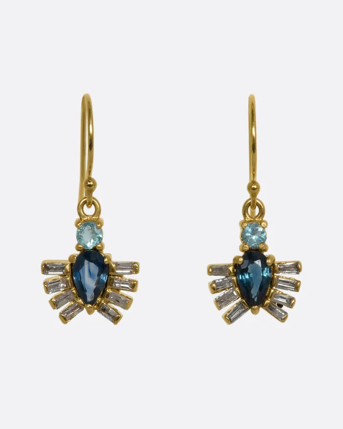 EVA NOGA Earrings Royal Beetle Drop Earrings