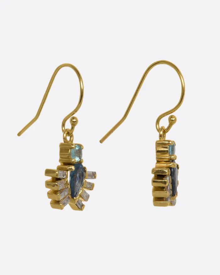 EVA NOGA Earrings Royal Beetle Drop Earrings EVA NOGA Earrings Royal Beetle Drop Earrings