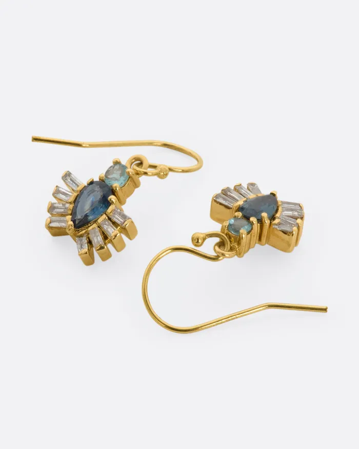 EVA NOGA Earrings Royal Beetle Drop Earrings EVA NOGA Earrings Royal Beetle Drop Earrings