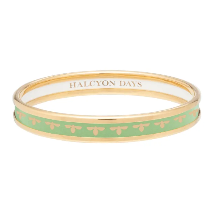 Halcyon Days PreStyled Sets Halcyon Days 6mm Bee Meadow Gold Bangle