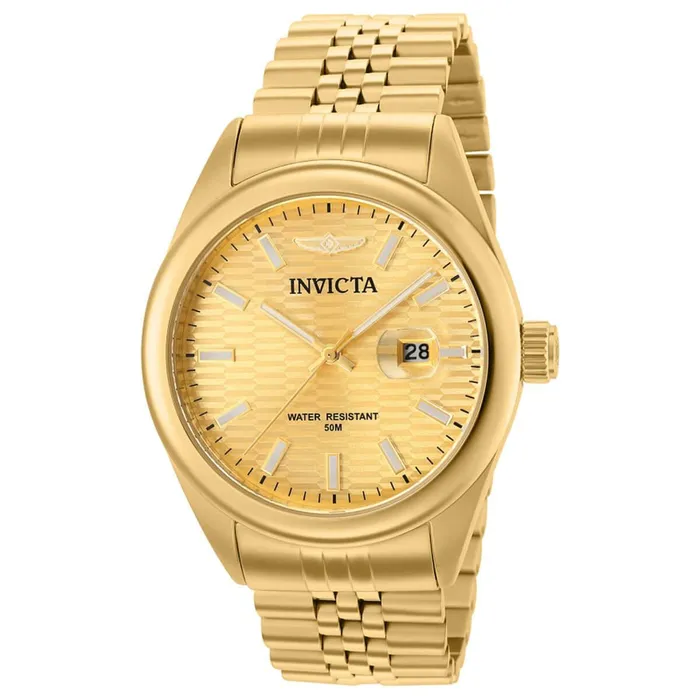 Invicta Bracelets Invicta Mens Quartz Watch Aviator Yellow Gold Stainless Steel Bracelet 38415 Invicta Bracelets Invicta Mens Quartz Watch Aviator Yellow Gold Stainless Steel Bracelet 38415