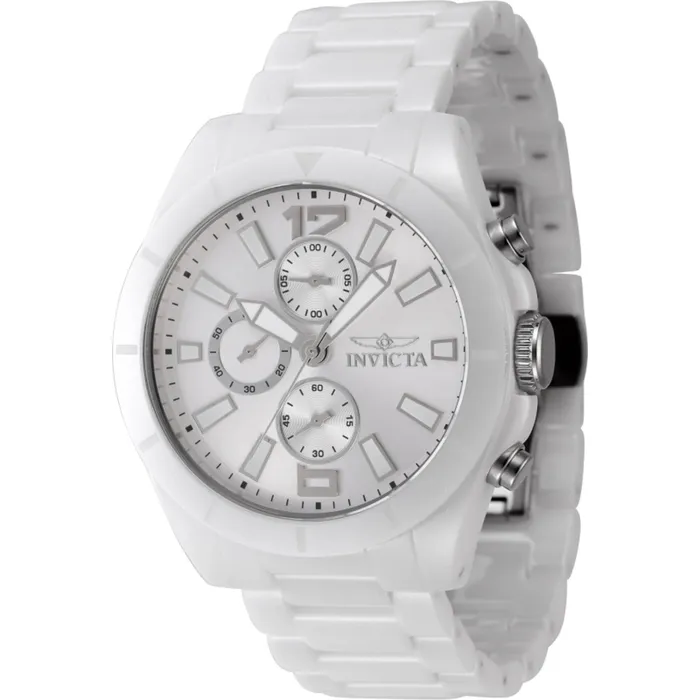 Invicta Bracelets Invicta Mens Quartz Watch Ceramics Chronograph Silver Tone Dial Bracelet 47331 Invicta Bracelets Invicta Mens Quartz Watch Ceramics Chronograph Silver Tone Dial Bracelet 47331