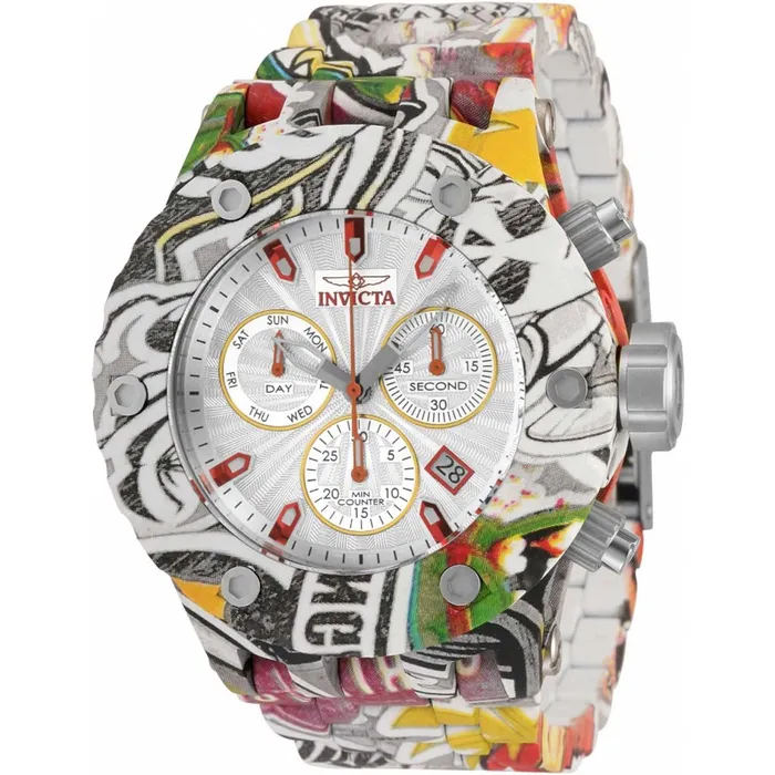 Invicta Bracelets Invicta Mens Swiss Quartz Watch Subaqua Chronograph Silver Dial Bracelet 33971 Invicta Bracelets Invicta Mens Swiss Quartz Watch Subaqua Chronograph Silver Dial Bracelet 33971