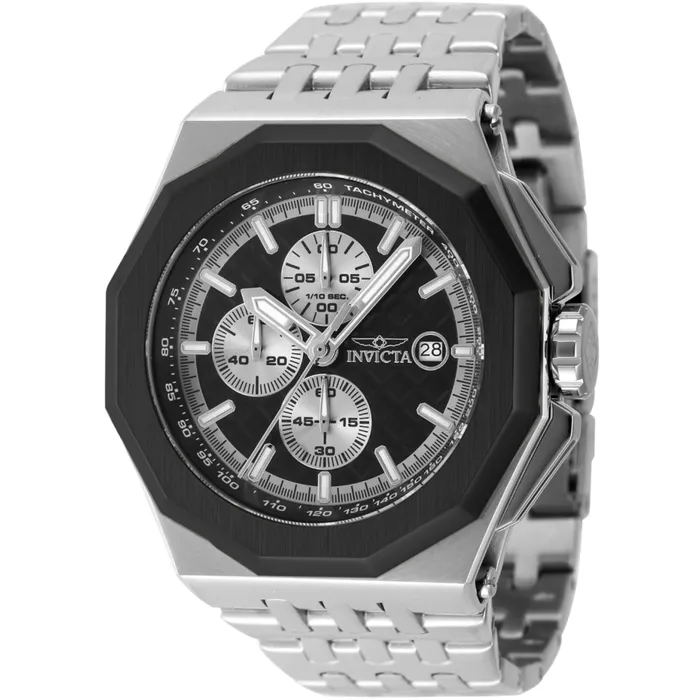 Invicta Bracelets Invicta Mens Watch Akula Chronograph Silver Tone and Black Dial Bracelet 47390 Invicta Bracelets Invicta Mens Watch Akula Chronograph Silver Tone and Black Dial Bracelet 47390