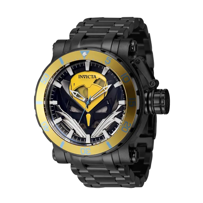 Invicta Bracelets Invicta Mens Watch Marvel XMen Automatic Rotating Bezel Gunmetal Bracelet 41157