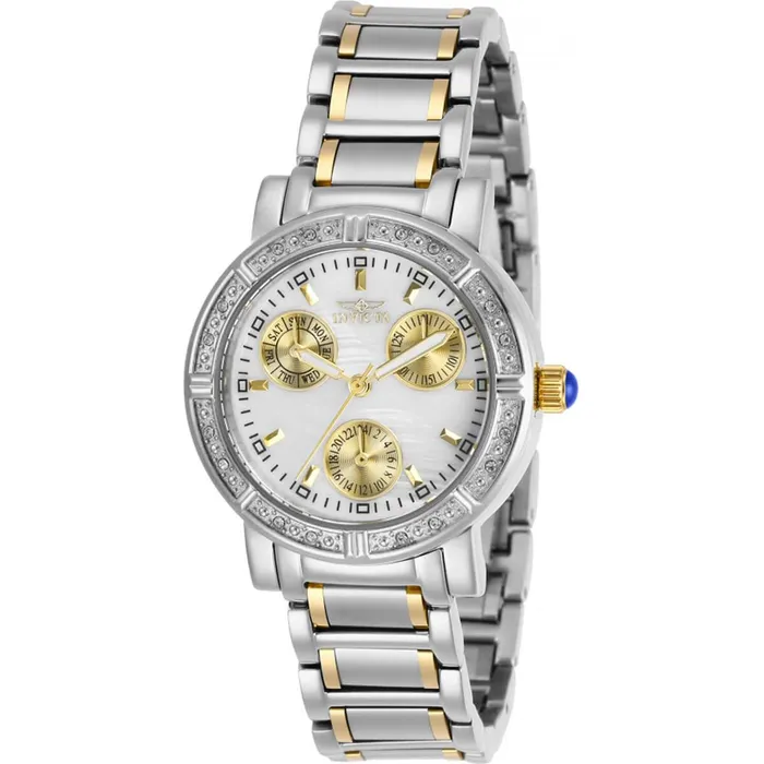 Invicta Bracelets Invicta Womens Crystal Watch Angel White Oyster Dial Two Tone Bracelet 29117 Invicta Bracelets Invicta Womens Crystal Watch Angel White Oyster Dial Two Tone Bracelet 29117