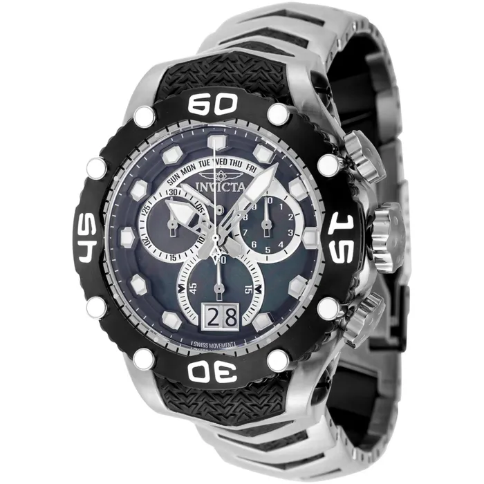 Invicta Invicta Mens Watch Subaqua Noma VIII Chronograph BlackSilver Tone Bracelet 47291 Bracelets