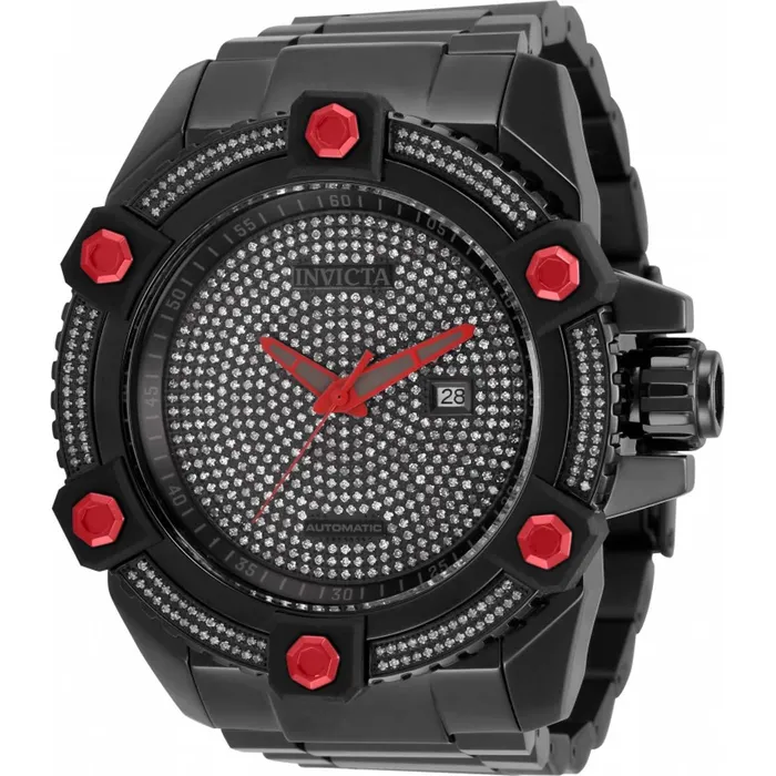 Invicta Mens Automatic Watch Pro Diver Diamond Pave Dial Black SS Bracelet 34187 Invicta Bracelets Invicta Mens Automatic Watch Pro Diver Diamond Pave Dial Black SS Bracelet 34187 Invicta Bracelets