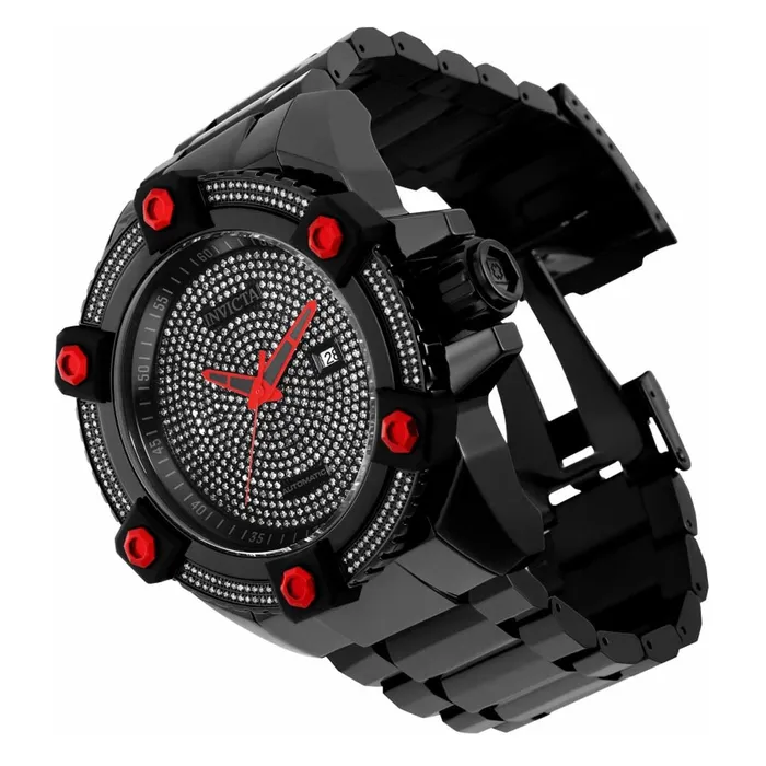 Invicta Mens Automatic Watch Pro Diver Diamond Pave Dial Black SS Bracelet 34187 Invicta Bracelets Invicta Mens Automatic Watch Pro Diver Diamond Pave Dial Black SS Bracelet 34187 Invicta Bracelets
