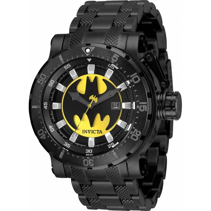 Invicta Mens Quartz Watch DC Comics Batman Black and Yellow Dial Bracelet 32491 Invicta Bracelets Invicta Mens Quartz Watch DC Comics Batman Black and Yellow Dial Bracelet 32491 Invicta Bracelets
