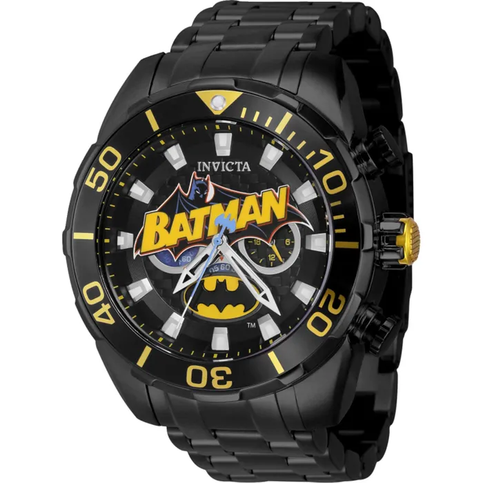 Invicta Mens Watch DC Comics Batman Quartz Rotating Bezel Black Bracelet 43564 Invicta Bracelets Invicta Mens Watch DC Comics Batman Quartz Rotating Bezel Black Bracelet 43564 Invicta Bracelets