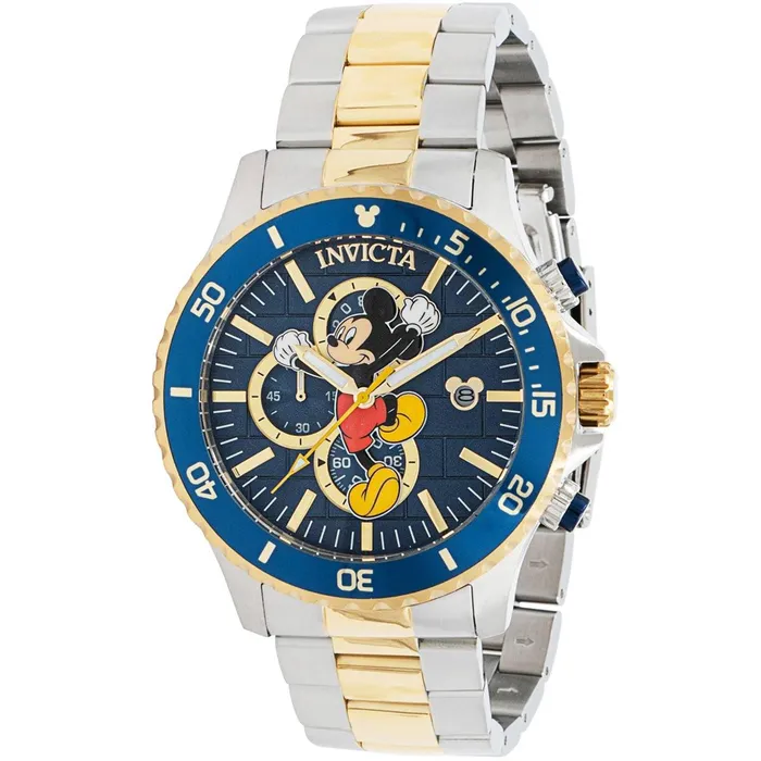 Invicta Mens Watch Disney Mickey Mouse Chronograph Two Tone SS Bracelet 39521 Invicta Bracelets Invicta Mens Watch Disney Mickey Mouse Chronograph Two Tone SS Bracelet 39521 Invicta Bracelets