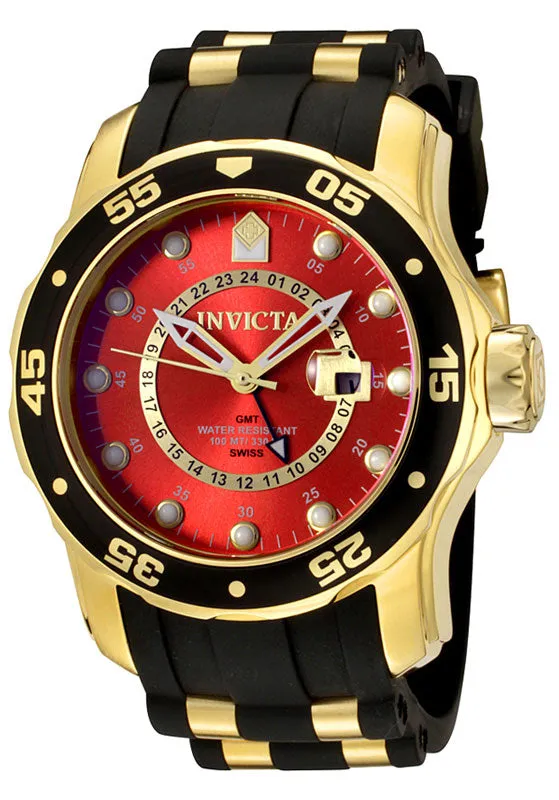 Invicta PreStyled Sets Invicta 6992 Mens Pro Diver Collection 18k GoldPlated Black Rubber Watch Invicta PreStyled Sets Invicta 6992 Mens Pro Diver Collection 18k GoldPlated Black Rubber Watch