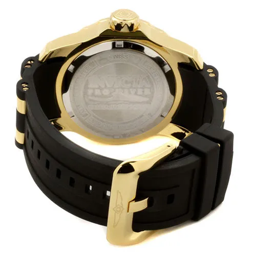 Invicta PreStyled Sets Invicta 6992 Mens Pro Diver Collection 18k GoldPlated Black Rubber Watch