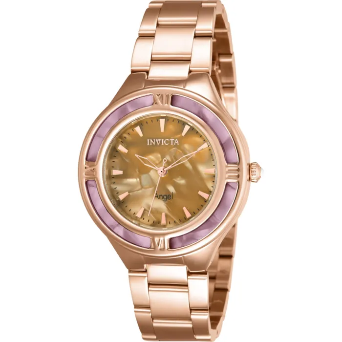 Invicta Womens Watch Angel Quartz Beige Resin Dial Rose Gold Bracelet 39674 Invicta Bracelets Invicta Womens Watch Angel Quartz Beige Resin Dial Rose Gold Bracelet 39674 Invicta Bracelets