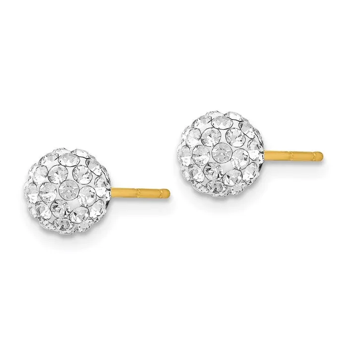 Jewelry Earrings 14k Crystal 6mm Post Earrings Jewelry Earrings 14k Crystal 6mm Post Earrings