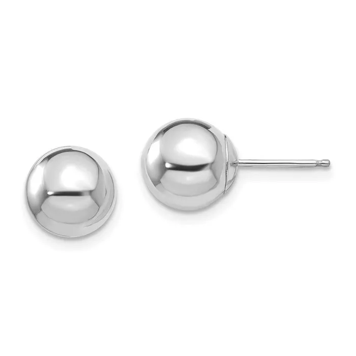 Jewelry Earrings Madi K Kids 14k White Gold Polished 8mm Ball Post Earrings Jewelry Earrings Madi K Kids 14k White Gold Polished 8mm Ball Post Earrings