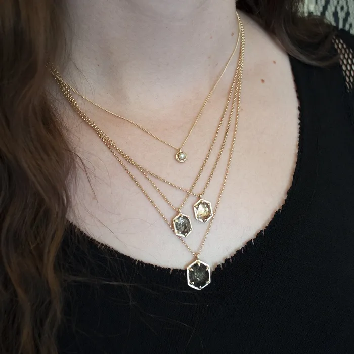 Lauren Wolf Jewelry Hexagon Oval Necklace Necklaces