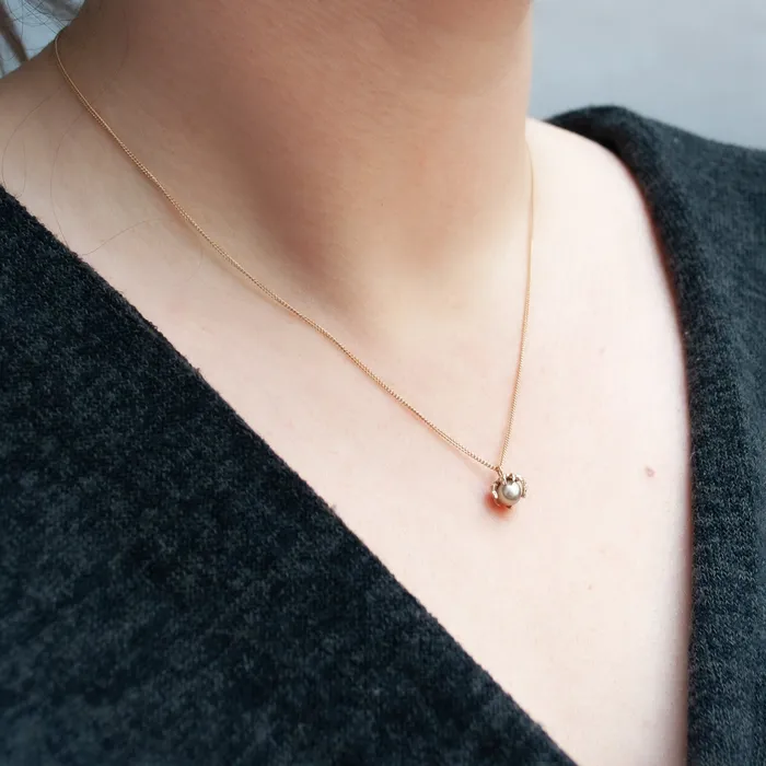 Lauren Wolf Jewelry Necklaces Gold Akoya Pearl Necklace