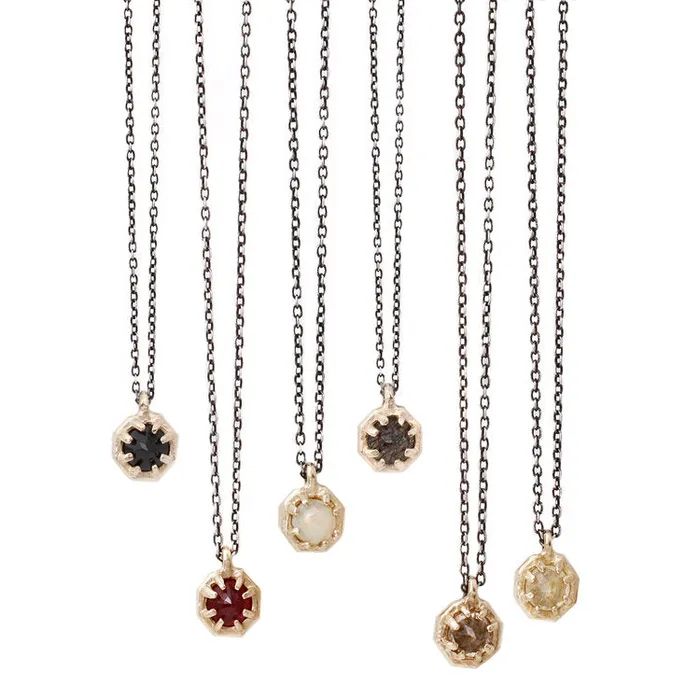 Lauren Wolf Jewelry Necklaces Small Ruby Octagon Necklace