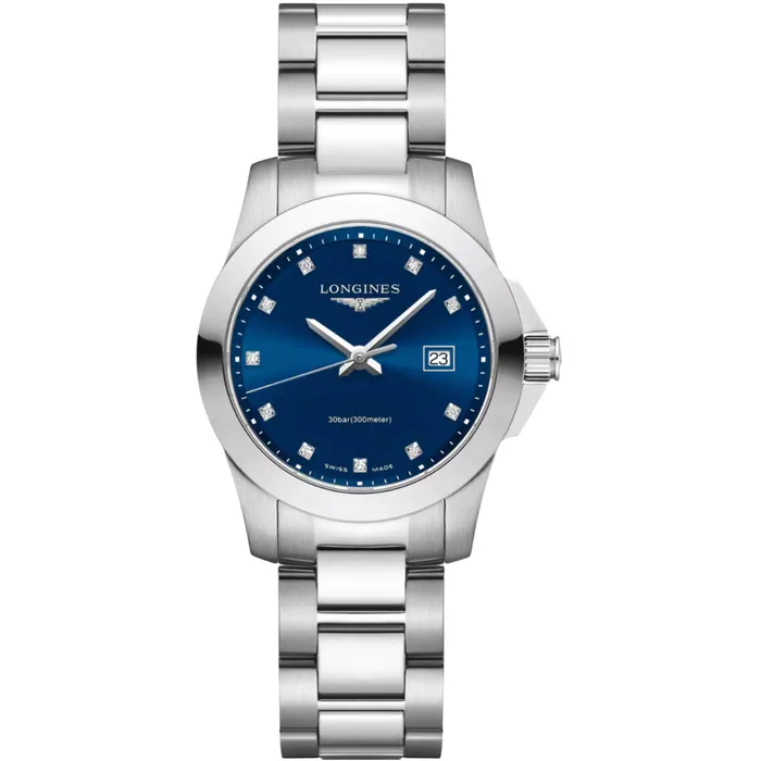 Longines Womens Watch Conquest Diamond Blue Dial Silver Steel Bracelet L33764976 Longines Bracelets Longines Womens Watch Conquest Diamond Blue Dial Silver Steel Bracelet L33764976 Longines Bracelets