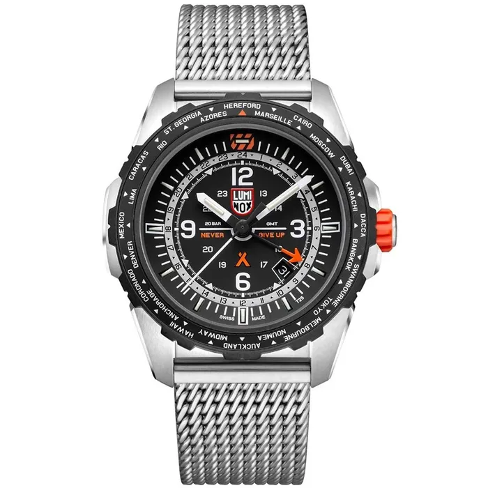 Luminox Bracelets Luminox Mens Swiss Quartz Watch Bear Grylls Survival Air GMT Silver Bracelet 3762 Luminox Bracelets Luminox Mens Swiss Quartz Watch Bear Grylls Survival Air GMT Silver Bracelet 3762