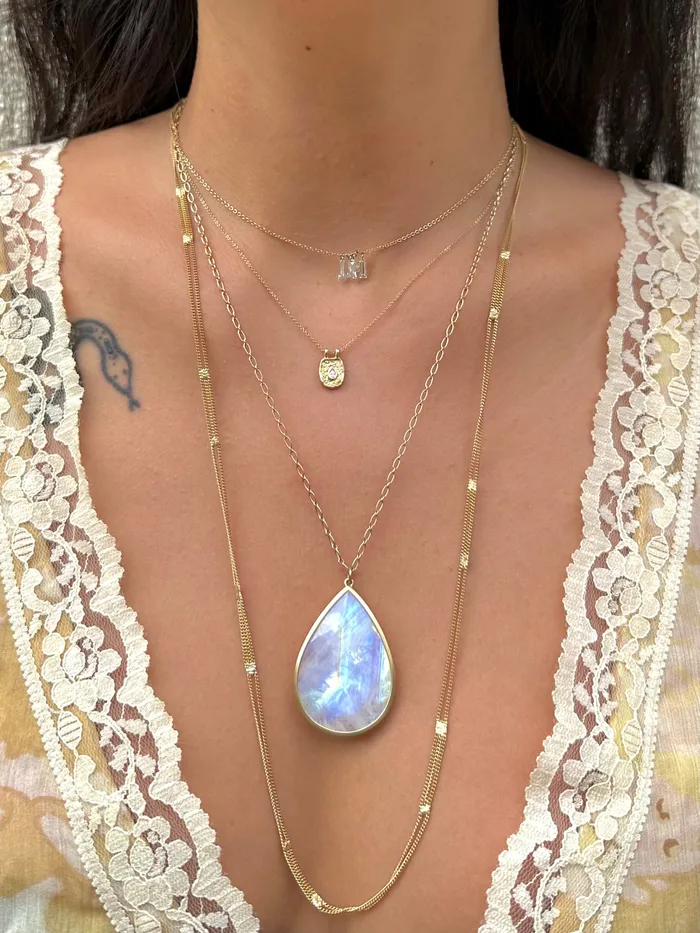 Moonstone Tear Drop Necklace LOLA BROOKS Necklaces Moonstone Tear Drop Necklace LOLA BROOKS Necklaces