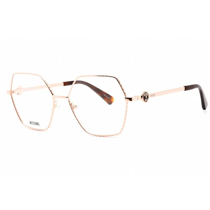 Moschino PreStyled Sets Moschino Womens Eyeglasses Gold Copper Geometric Full Rim Frame MOS593 0DDB 00 Moschino PreStyled Sets Moschino Womens Eyeglasses Gold Copper Geometric Full Rim Frame MOS593 0DDB 00