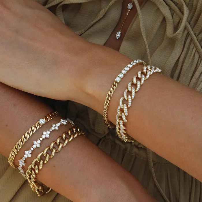 NAPLES DIAMOND CHAIN LINK BRACELET anitako Bracelets