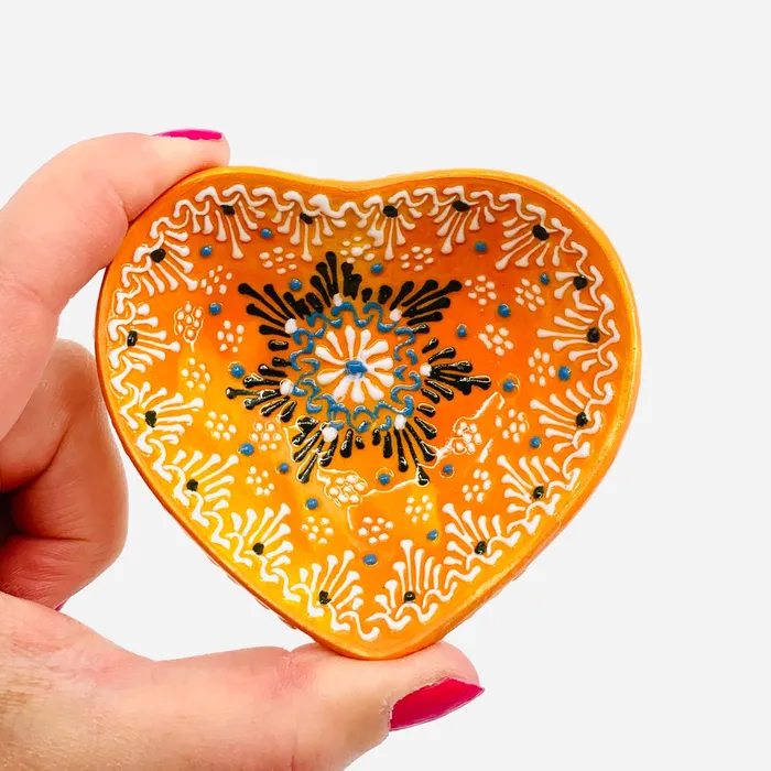 Natto USA Heart Design Handmade Turkish Bowl 33 Necklaces