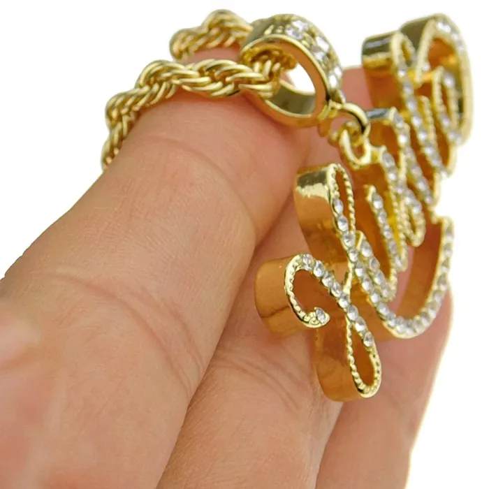 Necklaces Bling Cartel Admin Hustle Iced Flooded Out Pendant Chain Gold Finish Rope Necklace 24 Necklaces Bling Cartel Admin Hustle Iced Flooded Out Pendant Chain Gold Finish Rope Necklace 24